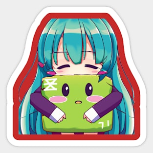 Cute anime character kawaii design for clothing and accessories Sticker